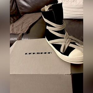 Rick Owens Black Pearl High Tops